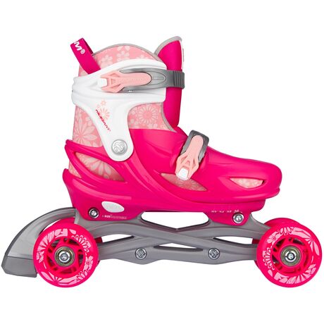 Nijdam Inline Skates Ρυθμιζόμενα 3-σε-1 "Floral Switch" Size: 25-28 N22AA01