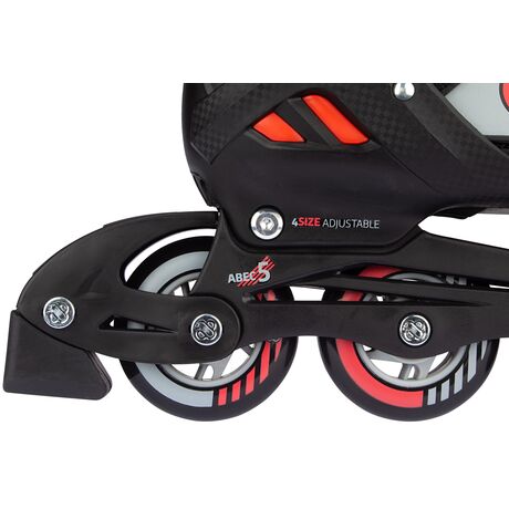 Nijdam Inline Skates - Παγοπέδιλα Combo "Red Raider" Size: 37-40 N14AC01