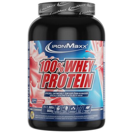 Πρωτεΐνη IronMaxx 100% Whey Protein 900gr Φράουλα