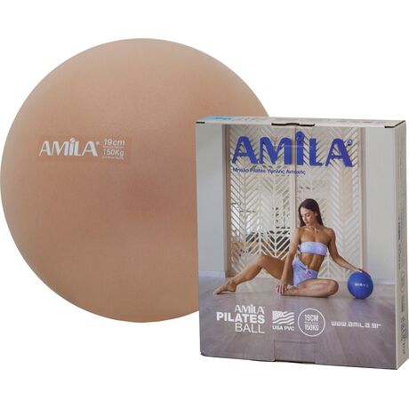 Μπάλα Γυμναστικής AMILA Pilates Ball 19cm Χρυσή 95801